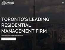 Tablet Screenshot of empiremanagement.ca